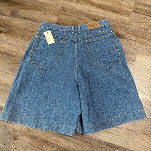 NWT Vintage L.L. Bean Womens Mom Jean Shorts 12 High Rise USA 90's Union 30 LL